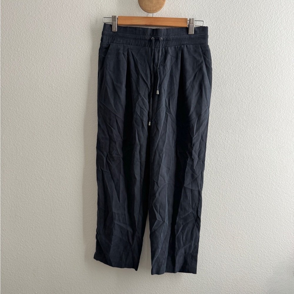 Club Monaco Pull On Navy Drawstring Trouser Pants